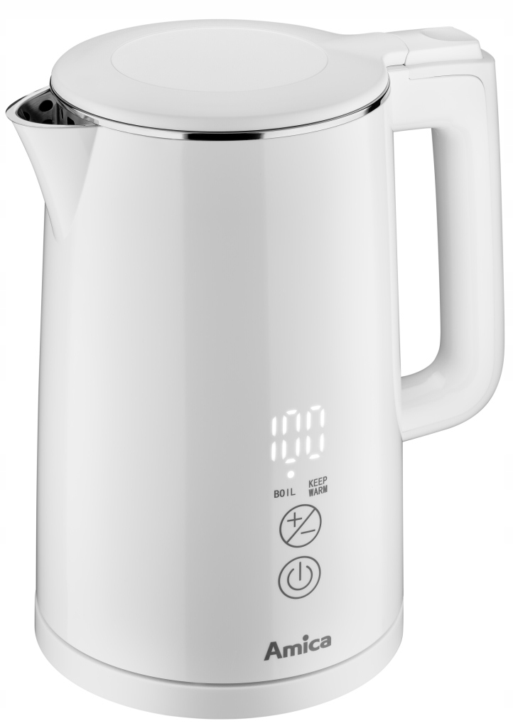 Rýchlovarná kanvica Amica KF 6011 2200W 1,5l biela